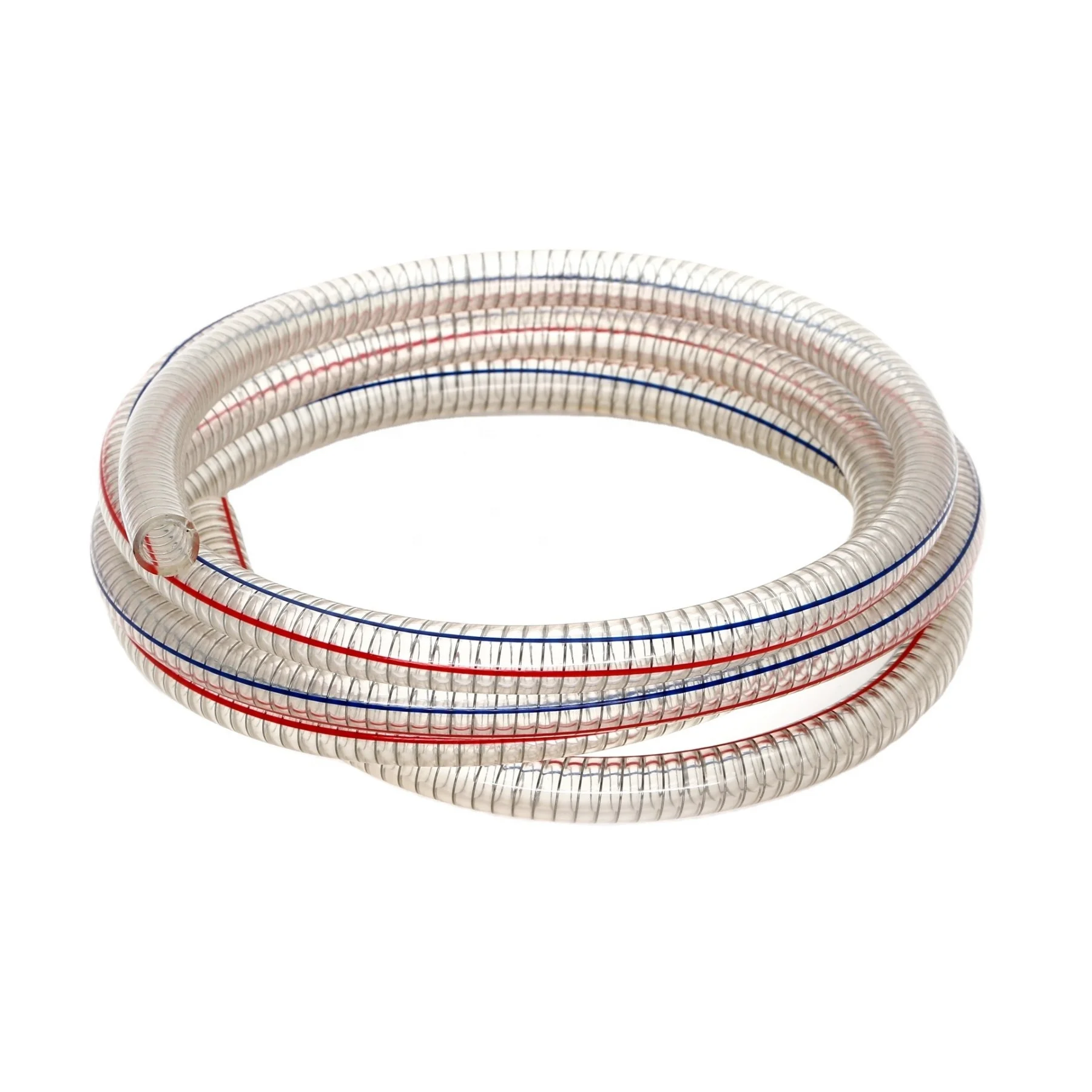 Flexible PVC Smooth Wall Spiral Suction Hose Steel Wire PVC Hose Thickened PVC Steel Wire Smooth Hose