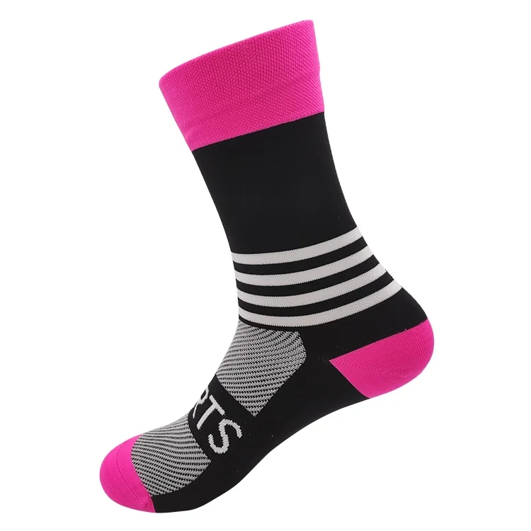 Custom Logo Design Nylon Athletic Sports Cycling Socks Men Gym Workout Sport Sox Crew Man Tube Sock