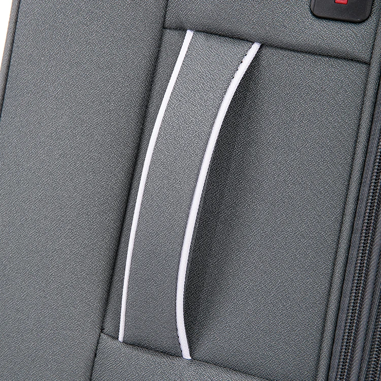 Manufacture Factory 4 Wheels Nylon Red Trolley Luggage Sets with Spinner Universal Wheel