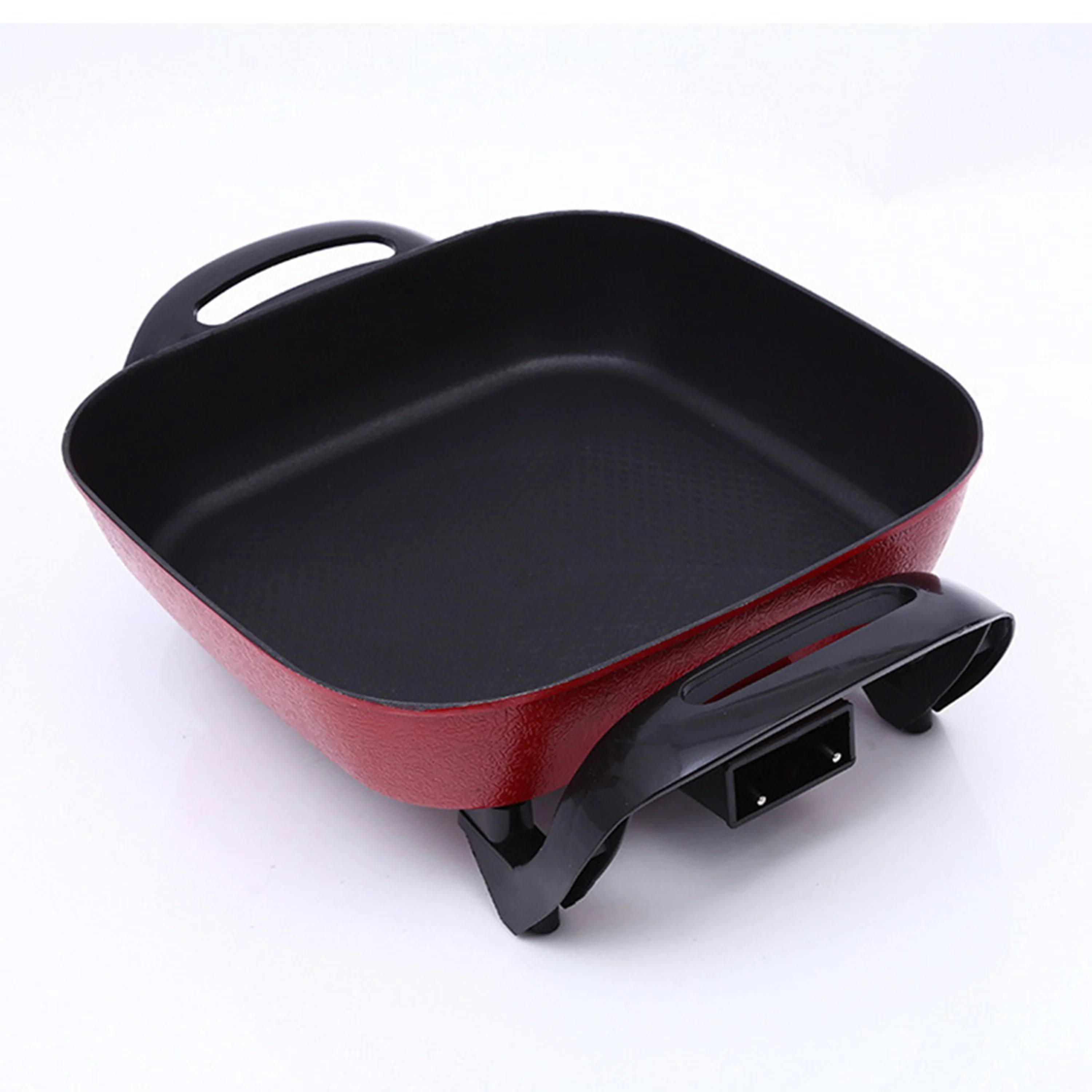 Wholesale portable Korean style square 5L electric cooker healthy kitchen nonstick pot ware electric caldron for dormitory