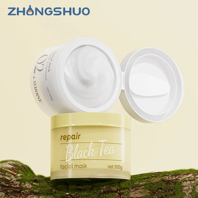 New Design Flip Top Lid PP Cream Jar 100g Luxury Cosmetic Cream Jar with Spoon Empty Plastic Jar for Skincare Face Cream
