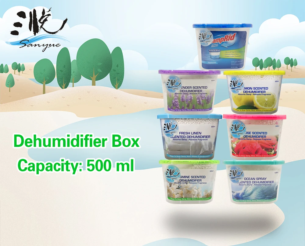 500ml Calcium chloride dehumidifier moisture absorber  wardrobe dehumidifier  box