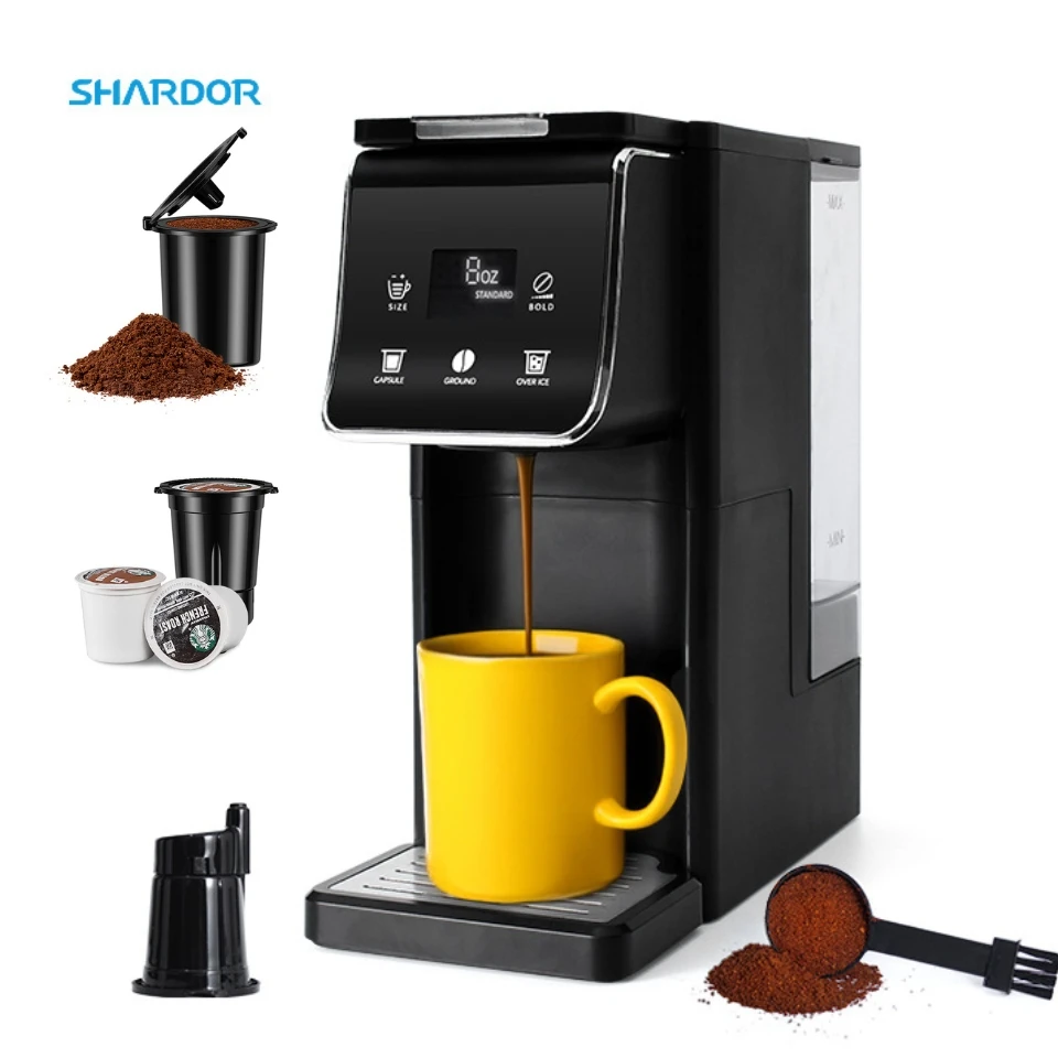 Multifunctional 3 in1 Espresso Coffee Machine for K-cup Capsule Coffee Brewer