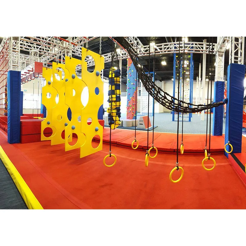 American Training Adults  Ninja Warrior Course Obstacle  Equipment Trampoline Indoor Park