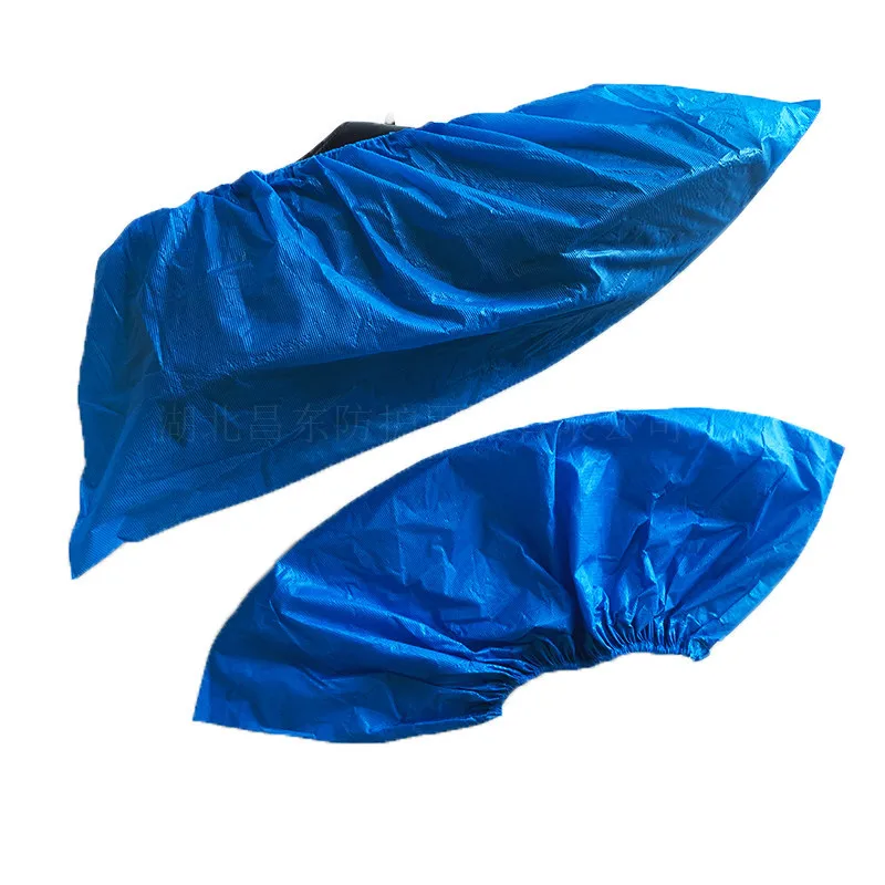 Disposable Thick Non-Skid Plastic Waterproof CPE Shoe Covers