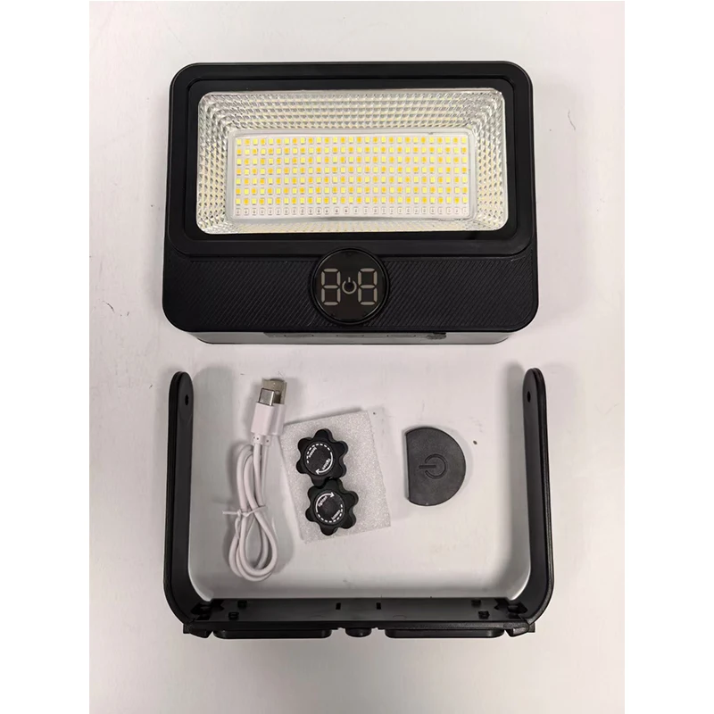 Handheld Flood Light USB charging solar Rechargeable lights Outdoor emergency LED Solar Flood Work Lights