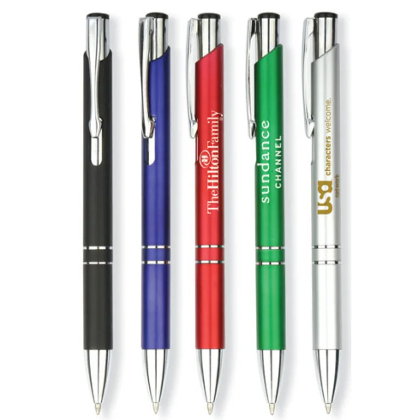 Рекламные металлические пластиковые ручки с логотипом