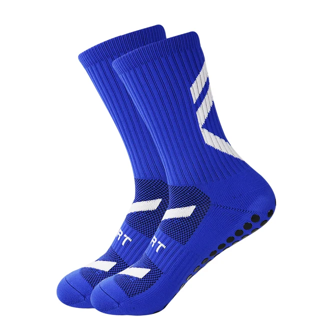 Wholesale Nylon Terry Anti Slip Soccer Football Sport Grip Socks For Men