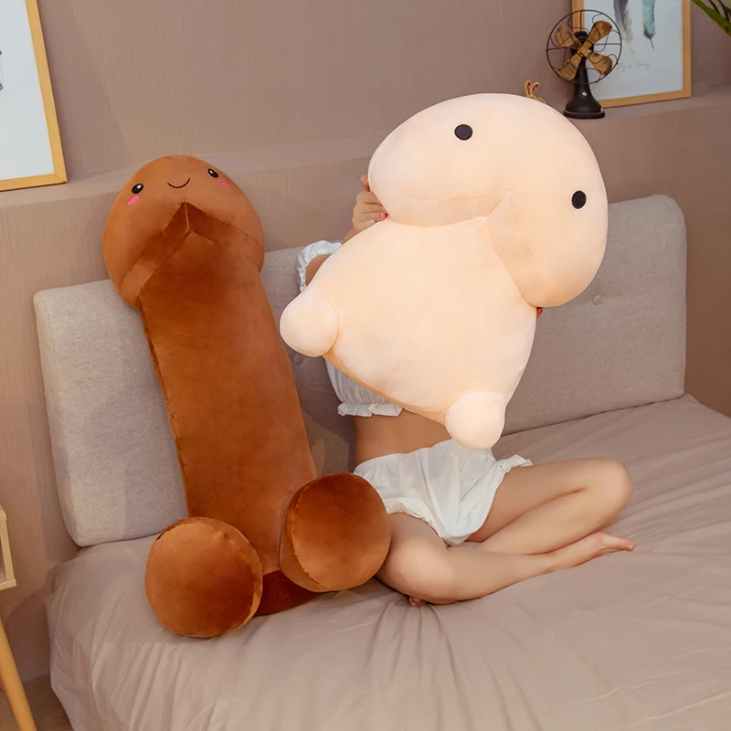 2020 hot sale Funny plush toy custom stuffed simulation penis pillow 3D shape soft toy