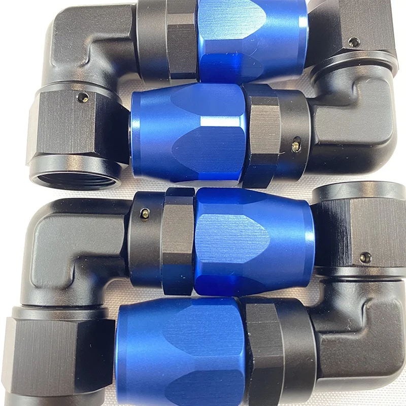 BJR Racing Parts Aluminum 90 Degree Fuel Oil AN6 Elbow Forged Fitting