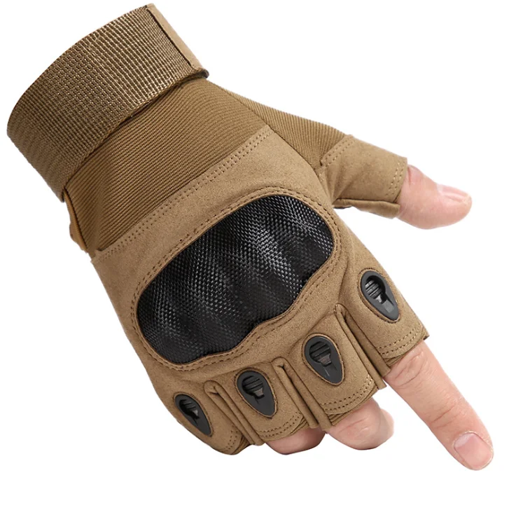 Half finger Tactical Gloves Military Rubber Hard Knuckle Outdoor Gloves for Men Fit Cycling