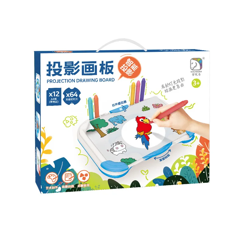 Drawing Projector Table for Kids Trace Draw Toy with Light Painting Art Child Education Doodle Board Desk Set Birthday Gifts