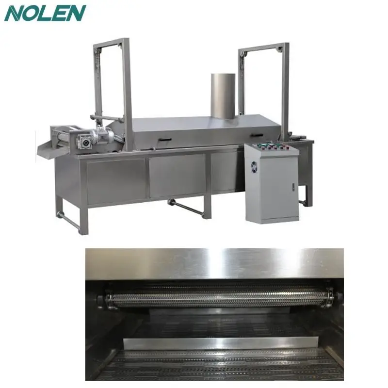 
Automatic banana chips french chips continuous deep fryer / frying machine / stir batch fryer 