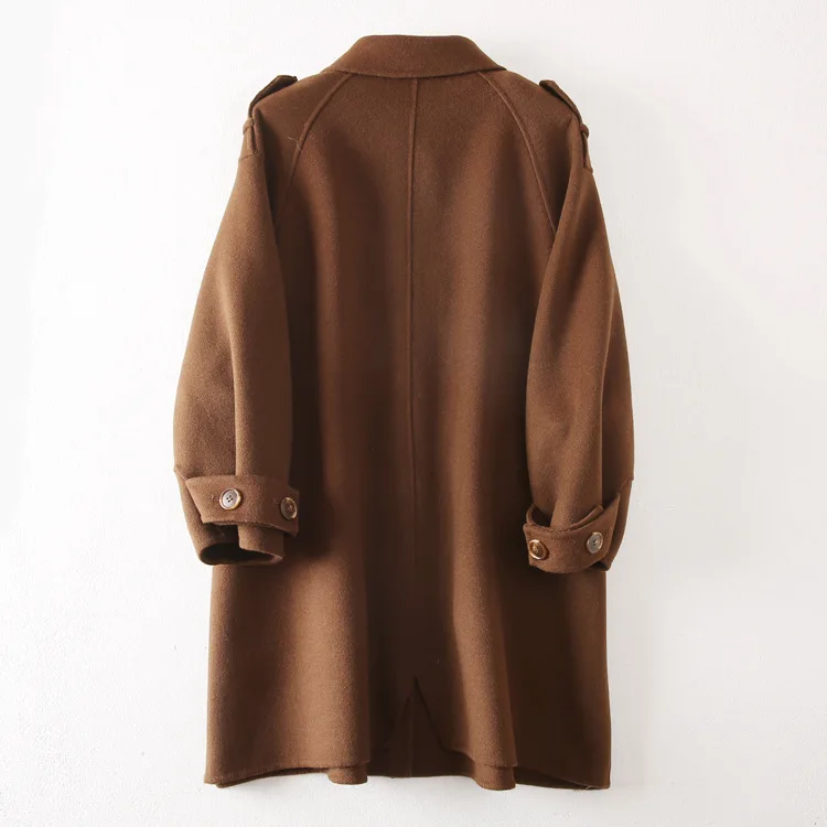 Winter Coat Cashmere 100% Australia Wool Coat Double-sided Cashmere Women Wool Coat