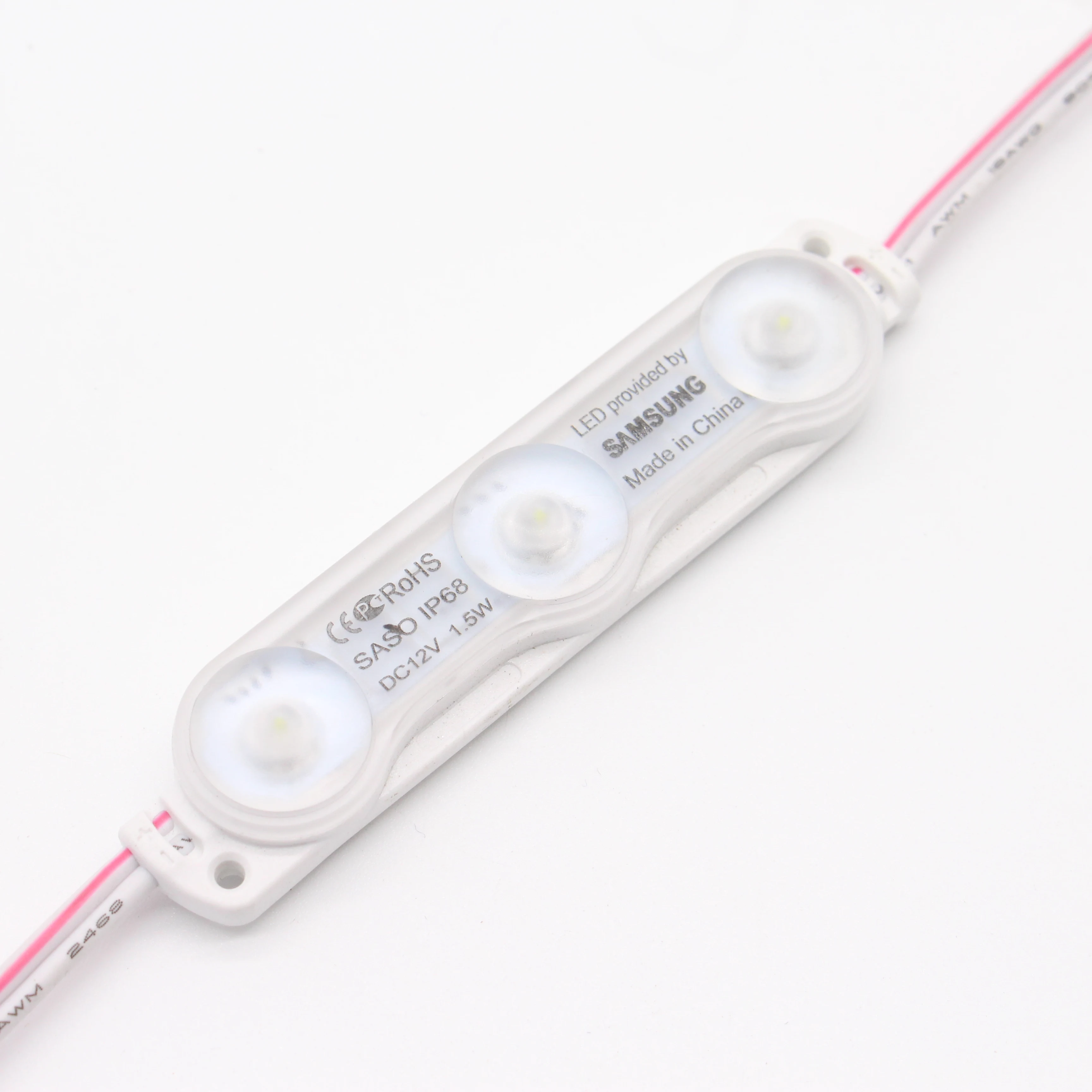 Ультразвуковой светодиодный модуль с суперяркостью DC12V 1 5 Вт SMD2835 IP67 Водонепроницаемый для светодиодной рекламы