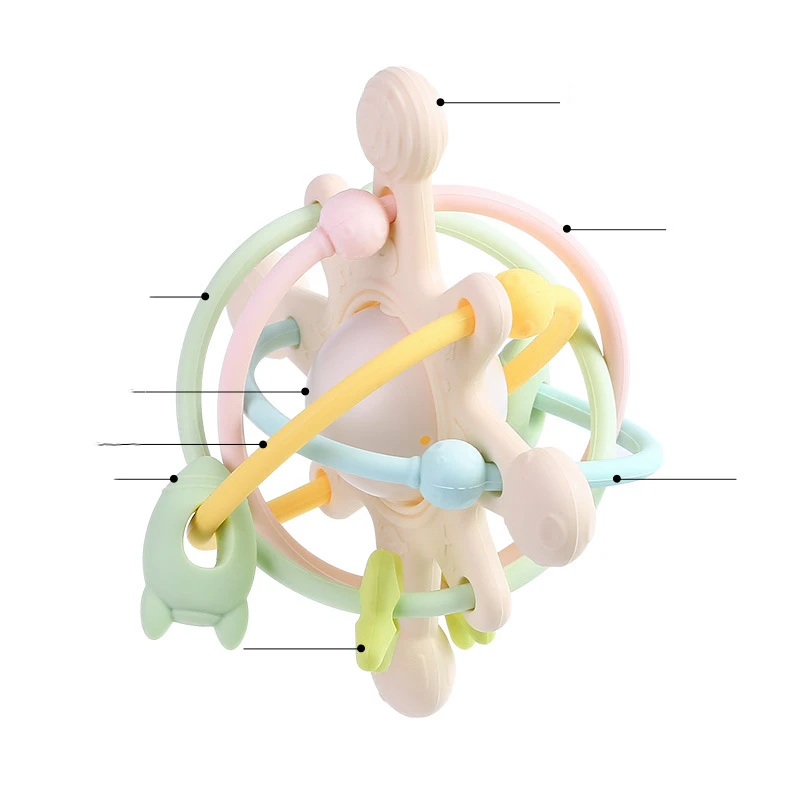 202325 BPA Free Silicone Teether Sensory Toys Teething Mordedores Silicone Baby Teethe