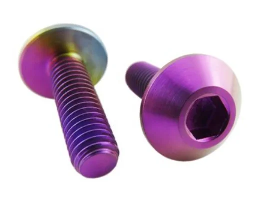 Ti umbrella bolts 6X12/15/20/25mm Allen Umbrella Head titanium Bolt Motorcycle Bicycle Bolts