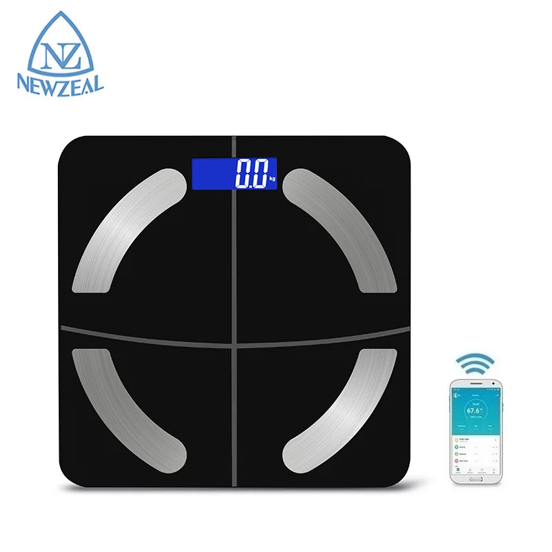 New Design Calculate Percentage Digital Blue Tooth Bodyfat Scale Blue Tooth Body Fat