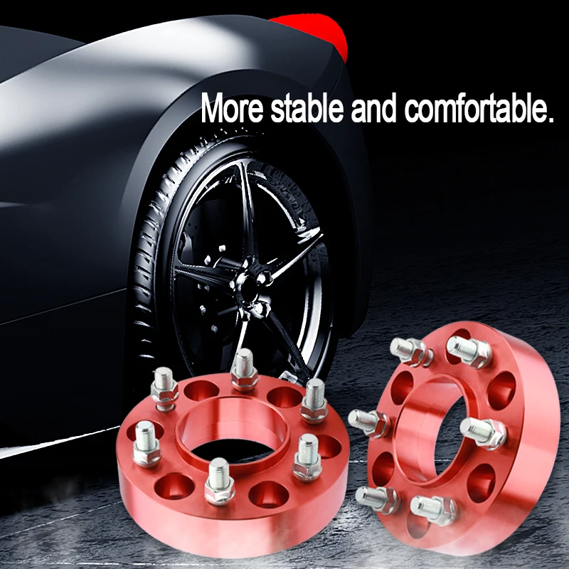 SM Custom 4 5 6 8 Lugs Aluminum Alloy Car Hubcentric Adapter Studs Forged Wheel Spacers
