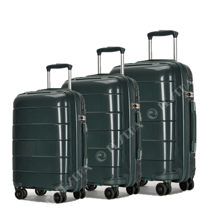 RESENA PP 3pcs Valise Koffer Design Patent Trolley Bags Suitcase PP Factory Trolley Luggage Set