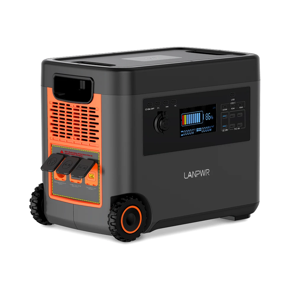 Аккумулятор LiFePO4 2500 Вт походный генератор портативная электростанция зарядка Солнечная