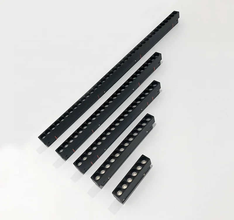 Dali Smart 48V Magnetic LED Linear Track Spot Lighting System Magnetic Magnet Rail LED Lamp Track Light 90 Aluminum Alloy 100