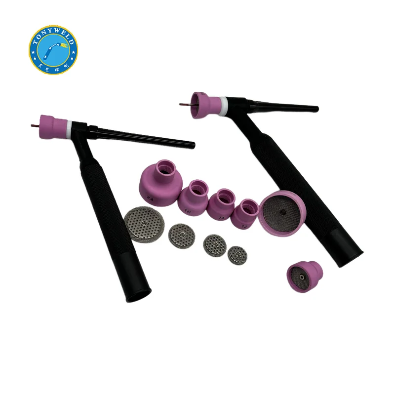 Pink ceramic nozzle 12# 14# 16# 24# with sieve for tig welding torch