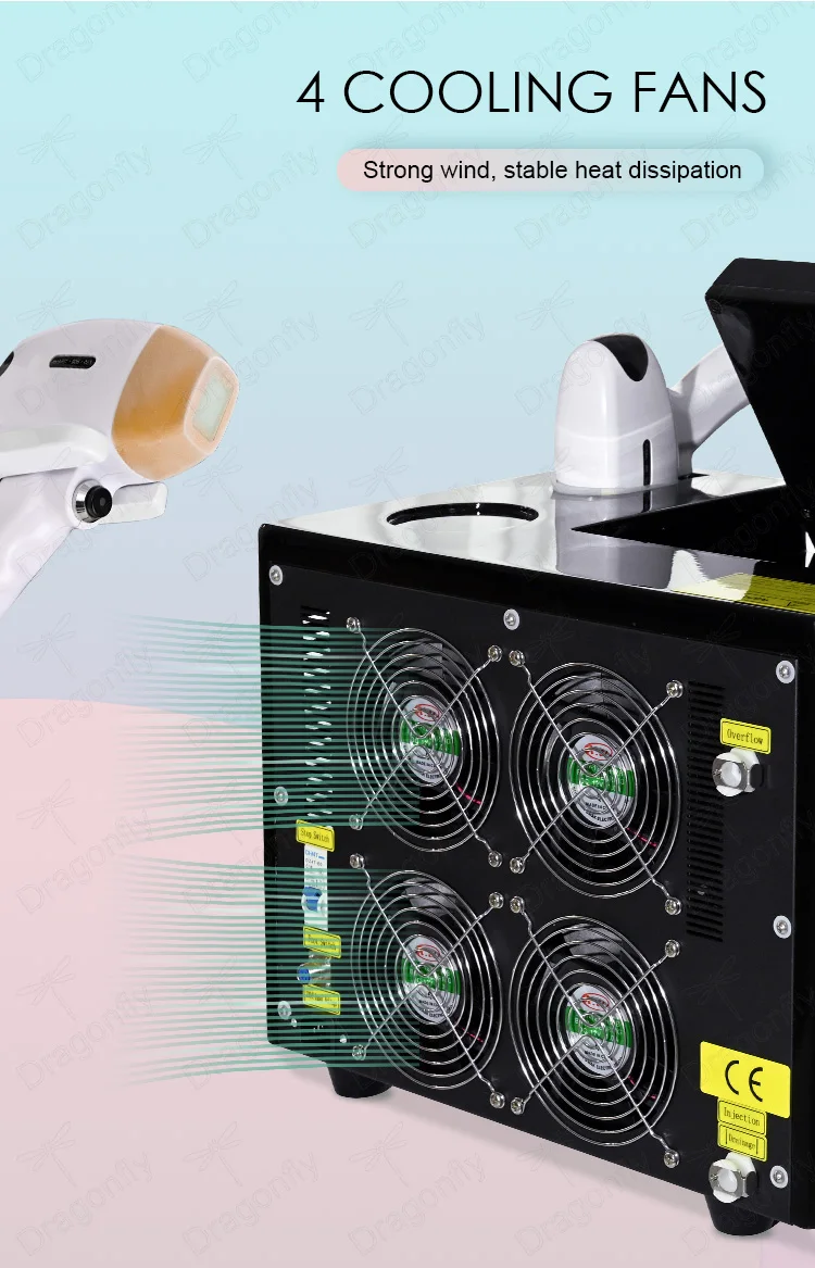 Portable laser hair removal  808nm diode laser hair removal machine aesthetic medicine 4 wavelength titanium 755 808 1064 nm