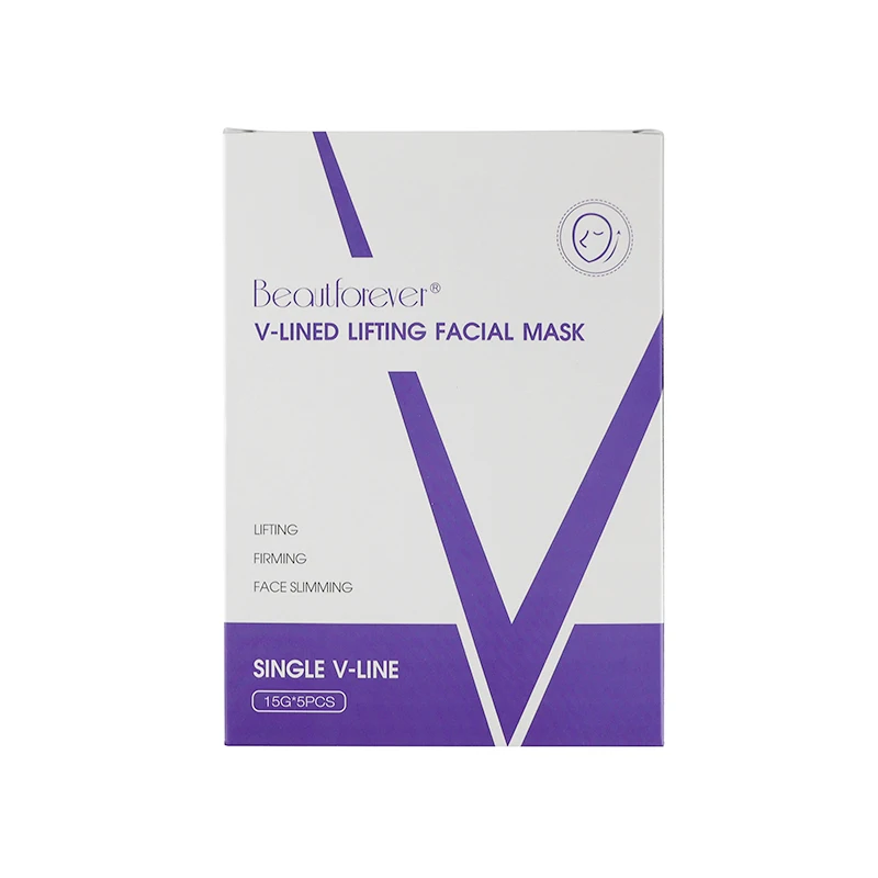 Beautforever Lifting Hydrogel Collagen Mask 5 Pieces V Line Shaping Face Masks