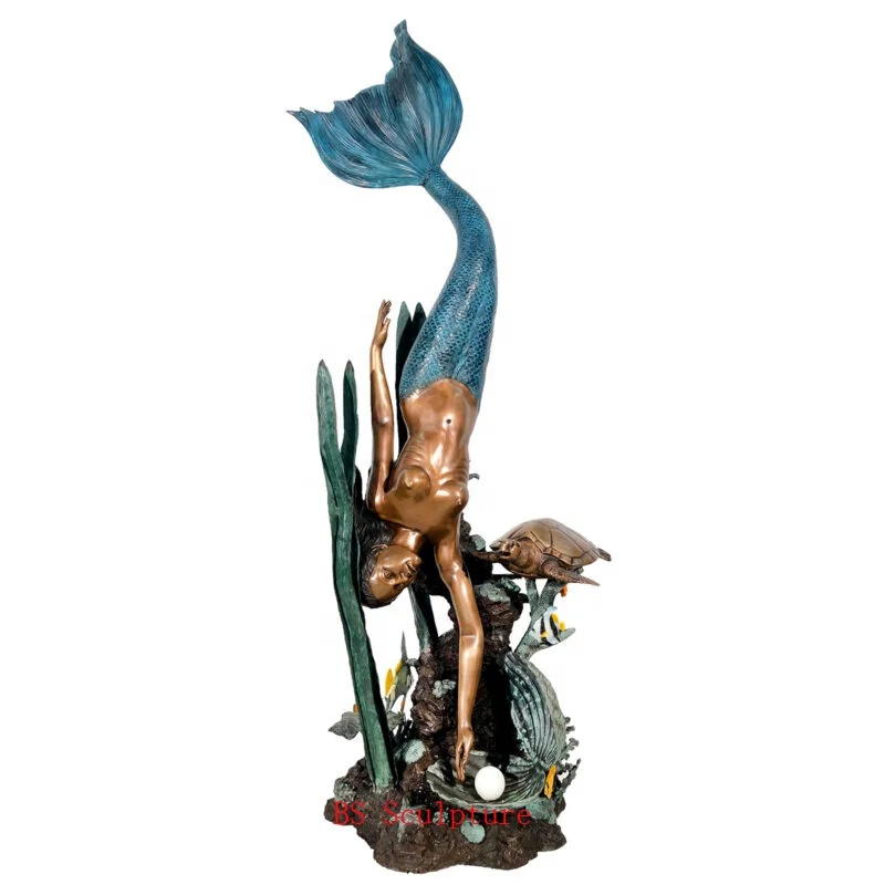 GardeN Decoration Bronze Fish Metal anImal Water Fountain