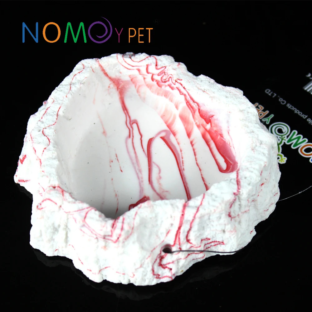 NOMOYPET New Design Resin Food Water Bowl Feeding Dish For Snake Lizard Chameleon Gecko