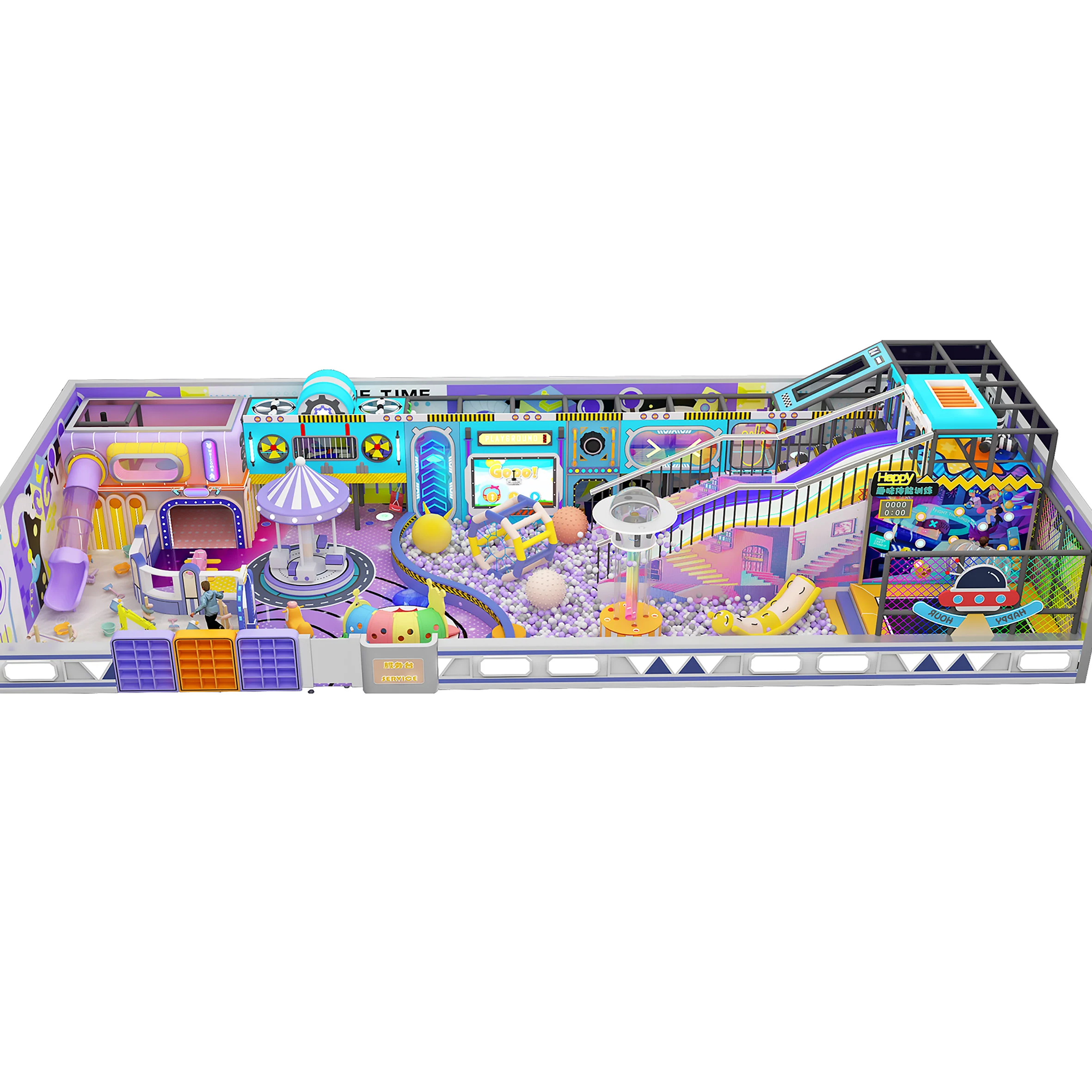 New Design Professional Themed Playhouse Climbing Nets Indoor Playground Commercial Playgrounds Kid Soft Play Equipment