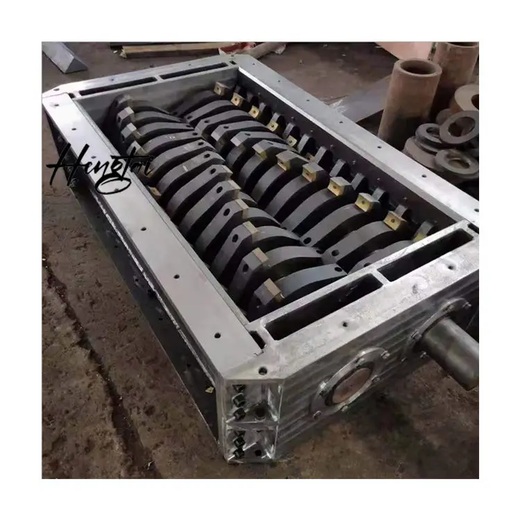 Tire Tobacco Plastic Cardboard Metal Rubber Shredder Blade Chamber Box Small Textile Wood Chipper Branch Shredder