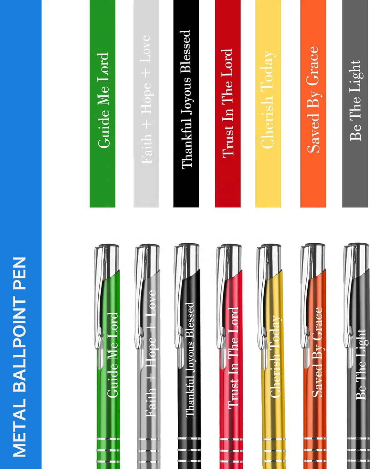 Custom Logo Metal Aluminum Ballpoint Pen Personalized Advertising Automotive Insurance Budget-Friendly Promotional Pen