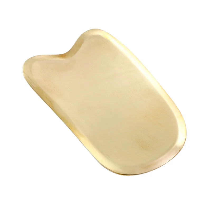 Chinese tradition brass Copper Gua Sha acupoint Scraping Massage Tools OEM face body Medical Grade Copper comb Guasha Board