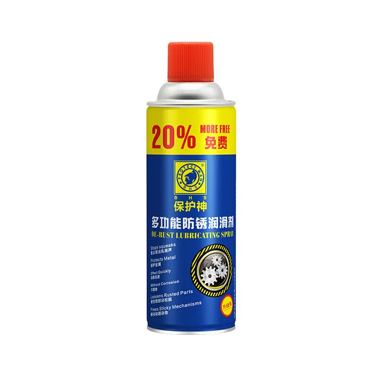 Free Sticky Mechanisms Eco-friendly 450ml Anti-rust Rust Lubricating Spray for Metal Protection