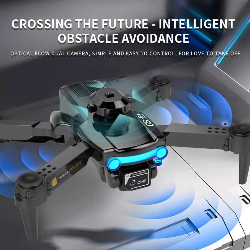 Optical flow positioning 4k dual lens professional filming drone HD folding remote control drone