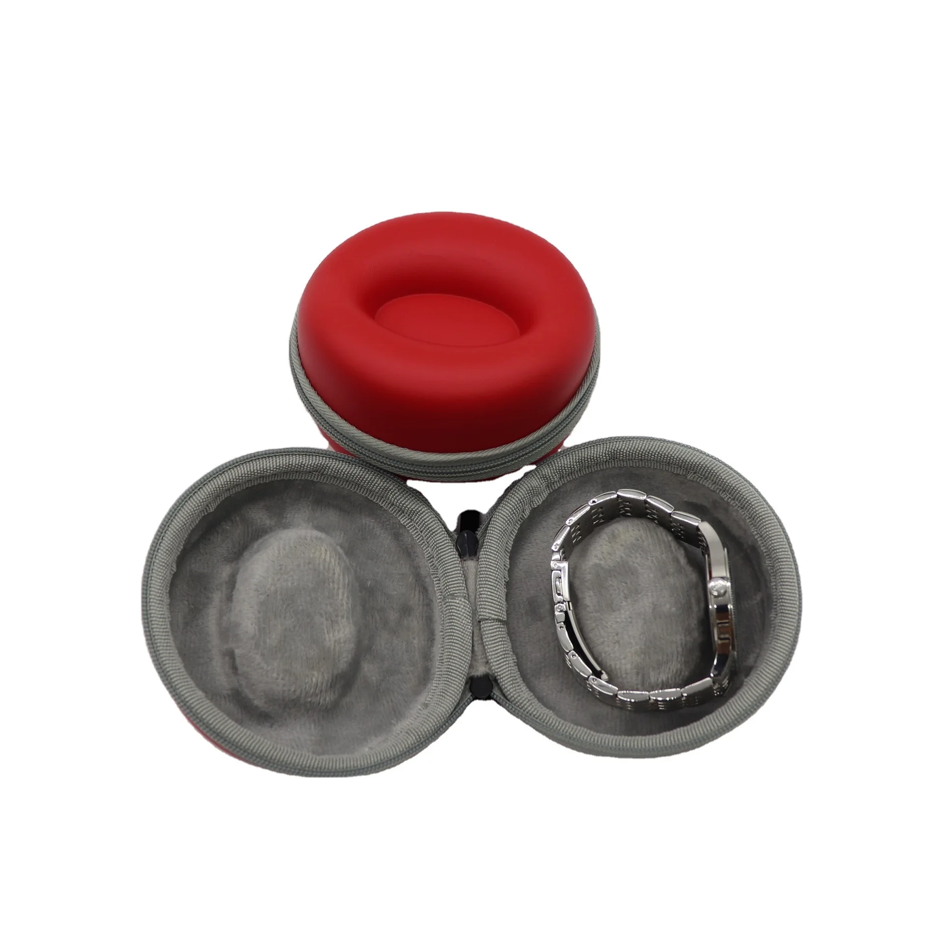 Waterproof Round Empty eva foam case for Smart Watch Waterproof Apple Watch Case