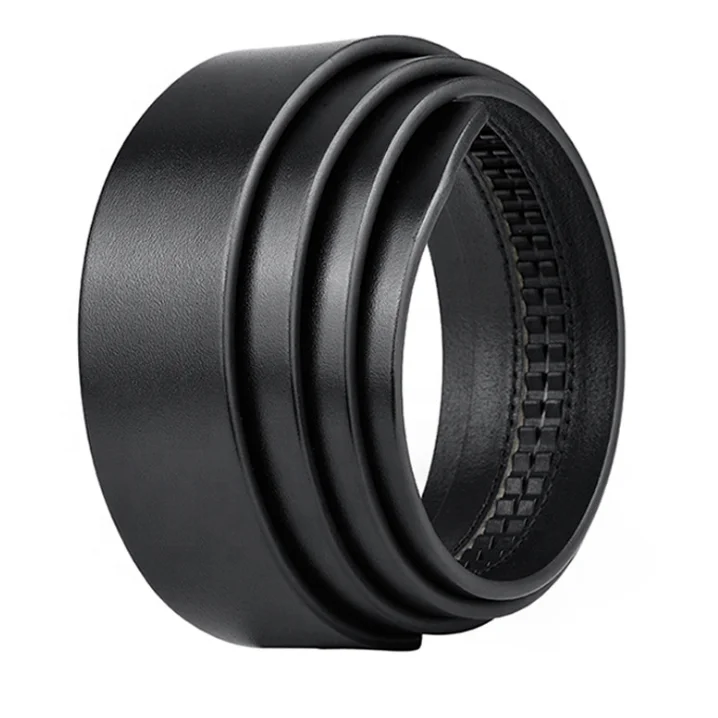 Customize Logo 100% Pure Cowhide Ratchet Automatic Replacement Italian Top Grain Leather Belt Strap only