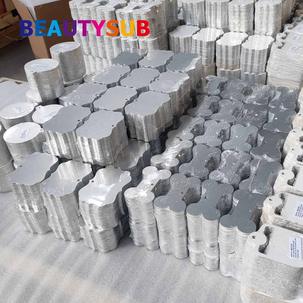 BEAUTYSUB Longstar HD Sublimation aluminum Ornament white heat transfer photo printable metal coating blanks Cut by CNC router