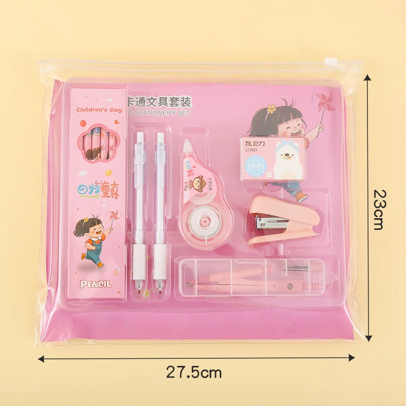 Top Grade School Supplies Set Back To School Stationery Wholesale Stationery Set for Kid Gift School Supplies