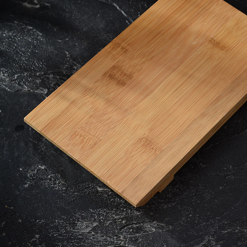 Eco-friendly Rectangle Japanese Style Bamboo Sushi Serving Board Set Of 4 Geta Platter Cutting Tray Tableware Sashimi Platter