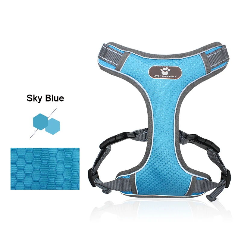 High quality designer dog I shape adjustable pet harness waterproof dog chest straps accesorios para mascotas