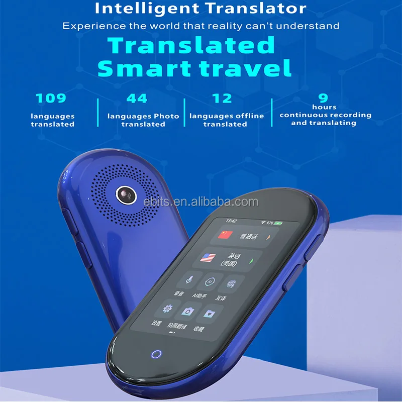 Portable Voice Translator Speech 108 languages English Japanese Korean Arabic Polish Translator