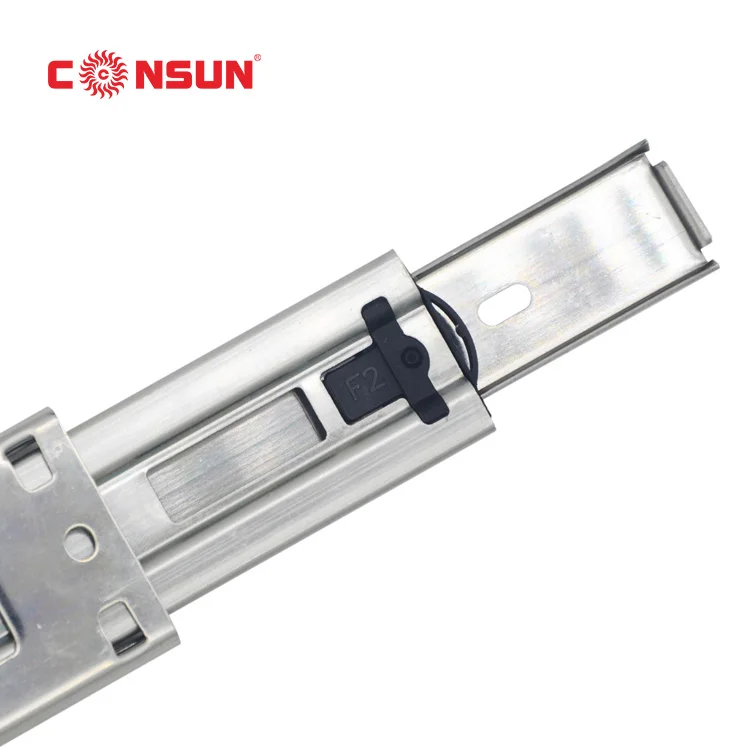 4501 45mm Furniture Hardware Full Extension 3 Fold Slides Kitchen Cabinet Ball Bearing