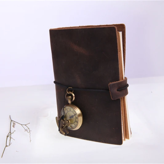 High Cost Performance Top Grain Leather Notebook Cover Custom Logo Notepads