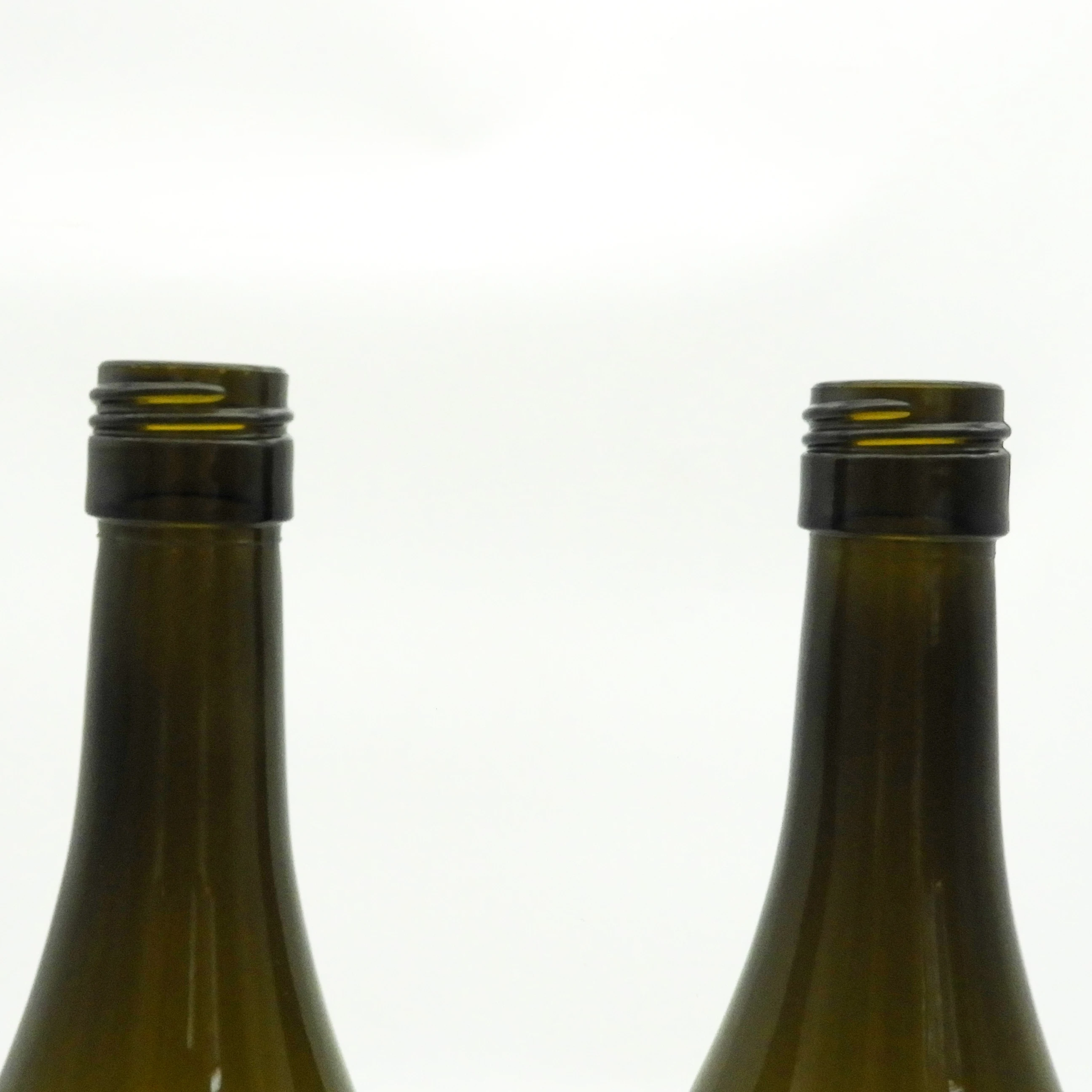 Antique Green Color Burgundy Glass Bottles Wholesale 750ml 75CL Wine Glass Bottle with Screw Cap