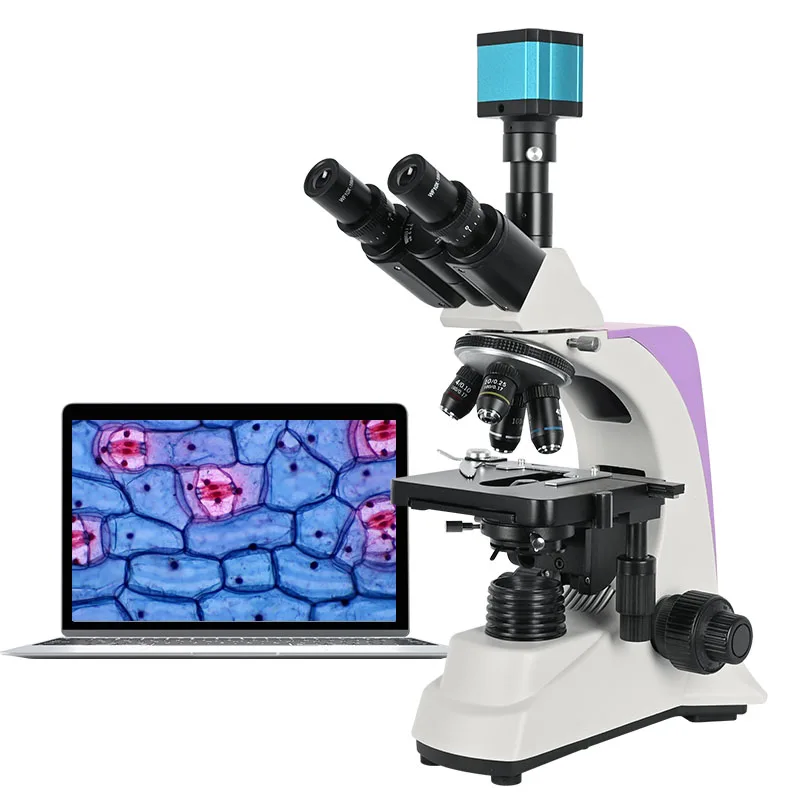 zoom 2500X HD electronic digital Microscope Trinocular Biological lab compound led 16MP CCD Camera HDMI USB binocular BM-500T-3