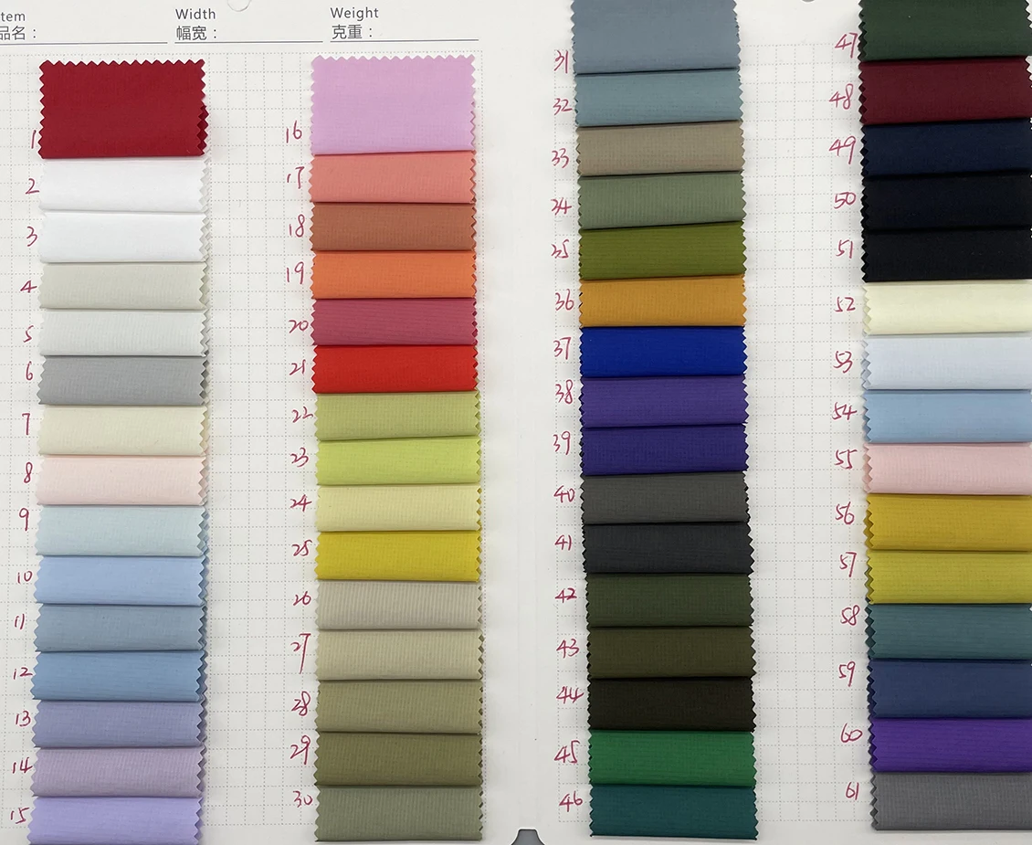 wholesale wrinkle 100% nylon 40D waxing checking ripstop fabric waterproof PU glue coating down jacket windproof fabric for coat