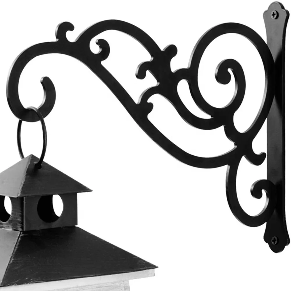 Outdoor and indoor small decorative iron wall hooks for hanging lantern